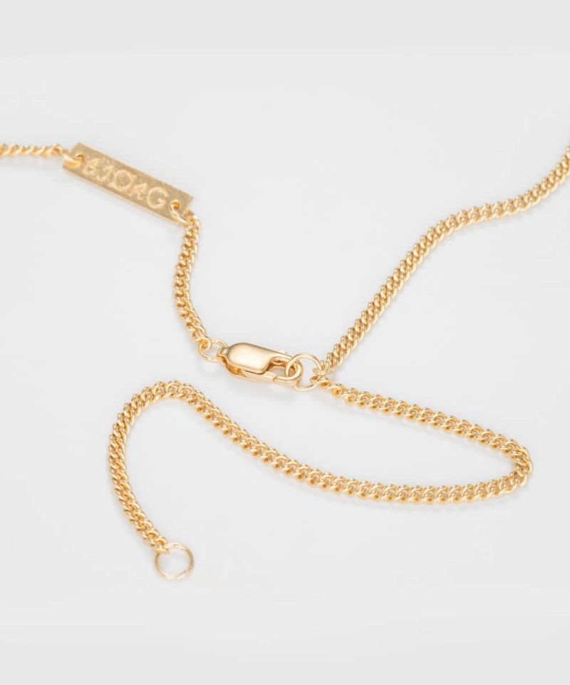 Alternative view of Panser halskjede 925s 18kgp 45/50/55cm