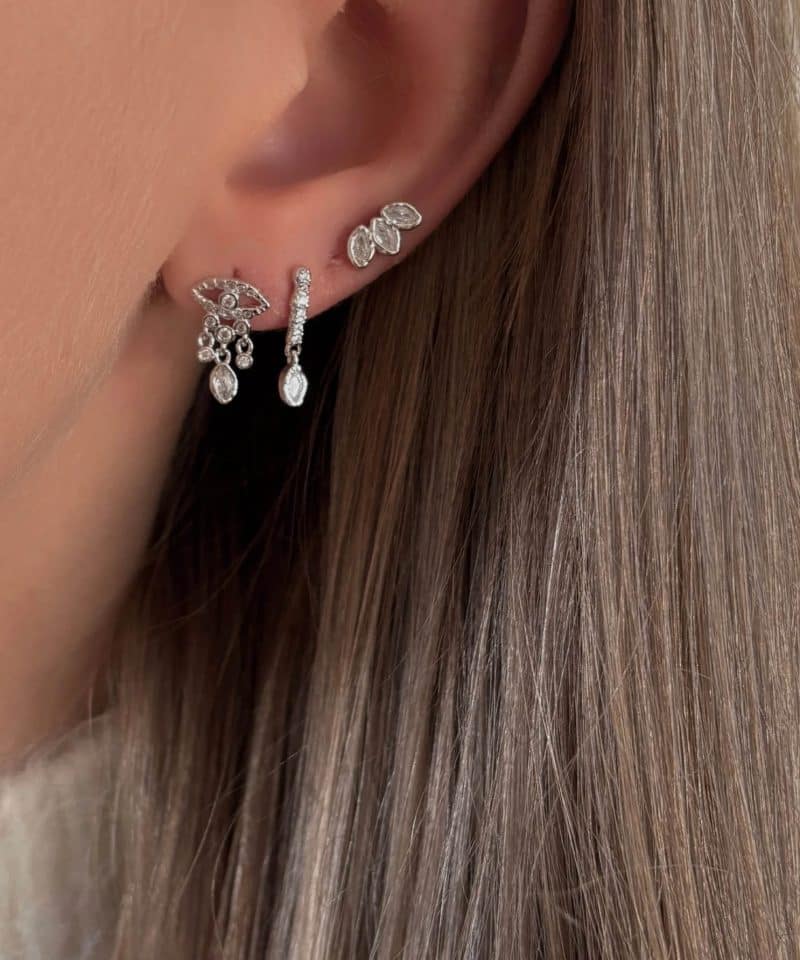 Alternative view of Hepa Petite Studs Silver