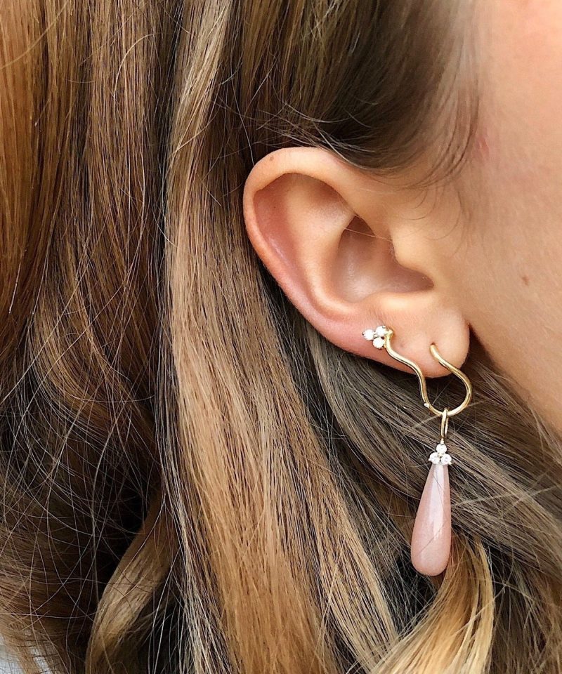 Alternative view of Fryd Wave Diamond Earrings