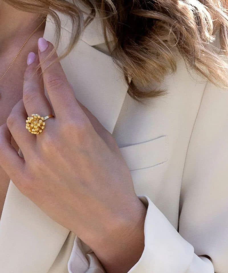 Alternative view of Dild Statement ring forgylt