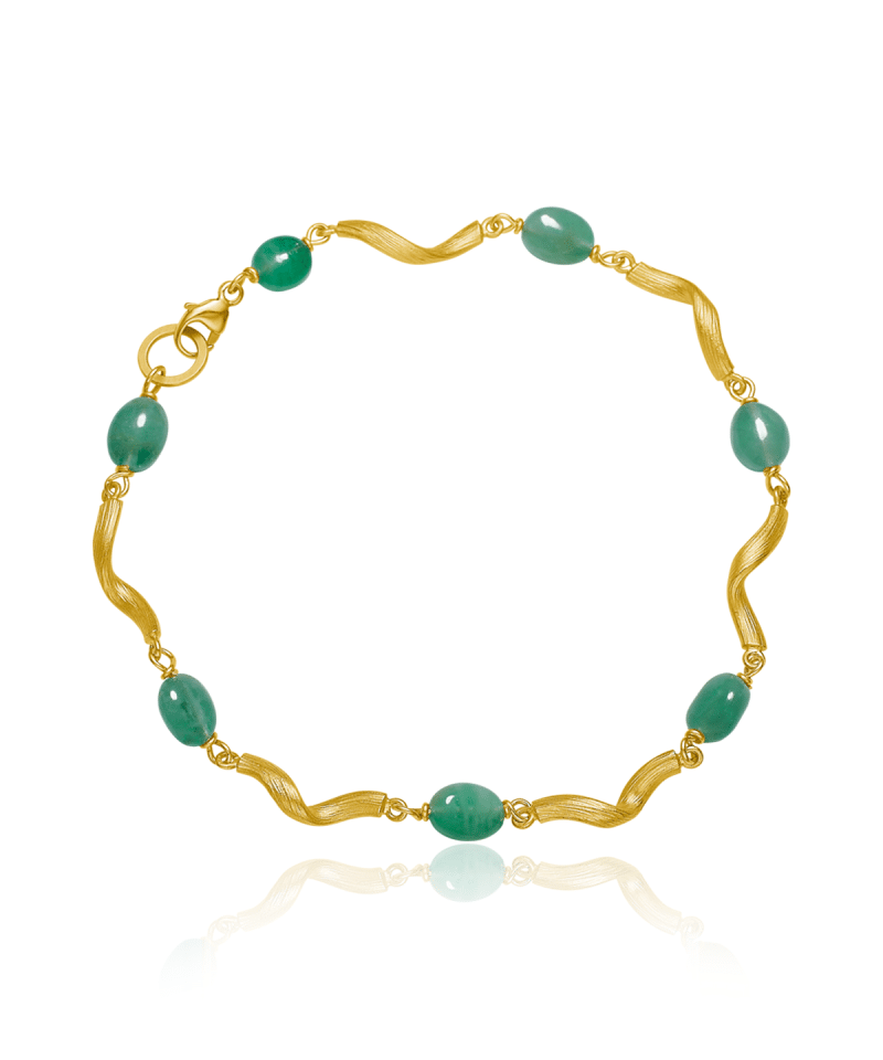 Vega Emerald Armbånd gull