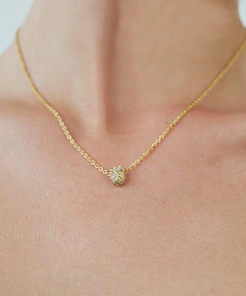 Alternative view of Diamond Anatomic Heart, Necklace, 925 Silver