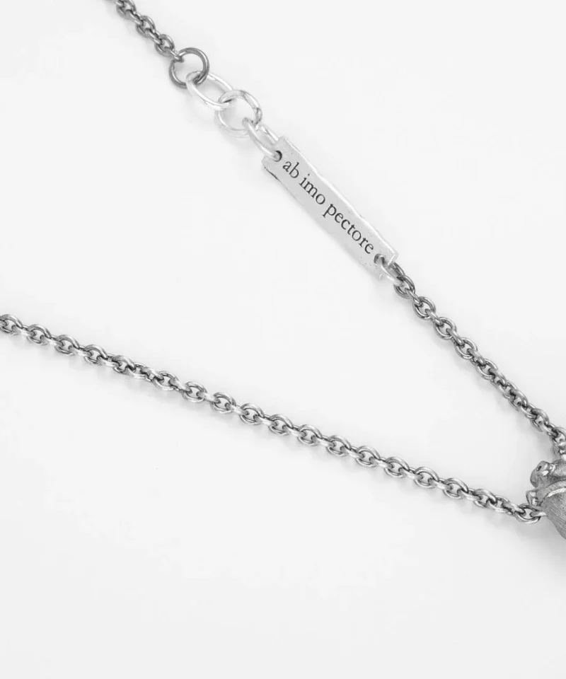 Alternative view of Small Anatomic Heart, halssmykke 925s oksidert adj 45/50/55 cm