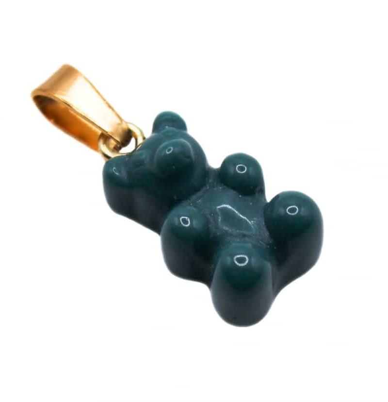 Alternative view of Teddy Bear sea green pendant