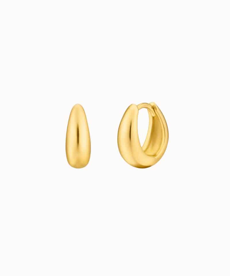 Ease Earrings S Gold Plated Steel