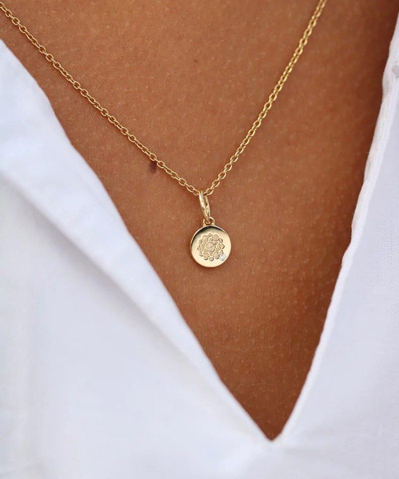 Alternative view of Inner Peace Heart Chakra Pendant