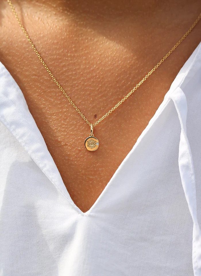 Alternative view of Inner Peace Crown Chakra Pendant