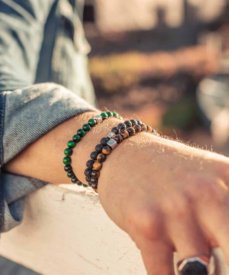 Alternative view of Armbånd - ColorUp Lava Stone 6mm