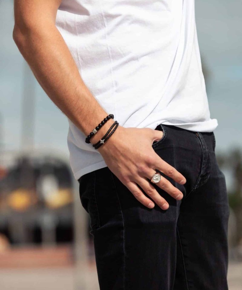 Alternative view of Armbånd - ColorUp Onyx Matte 8mm