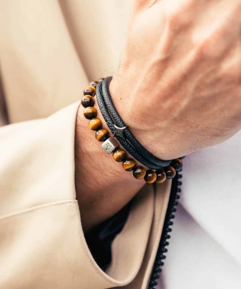 Alternative view of Armbånd - ColorUp Tiger Eye 8mm