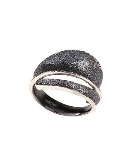 Tide - Ring i oksidert sølv