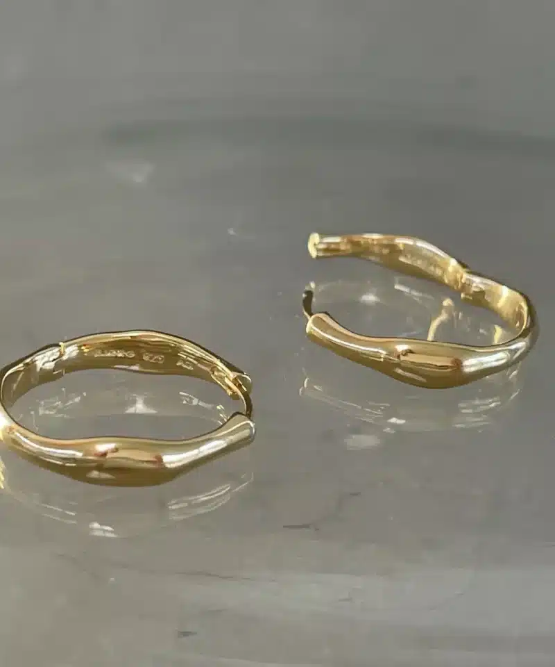 Bjørg Jewellery - The Lucid Dream Hoops Small 925s, 18KGP